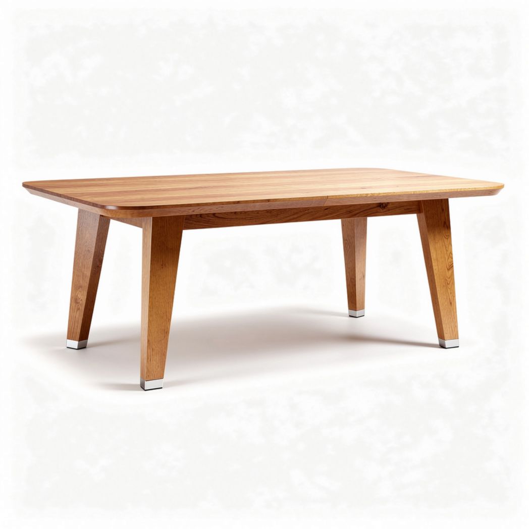 Table en bois de chêne 150 x 75 x 75 cm pour salle à manger